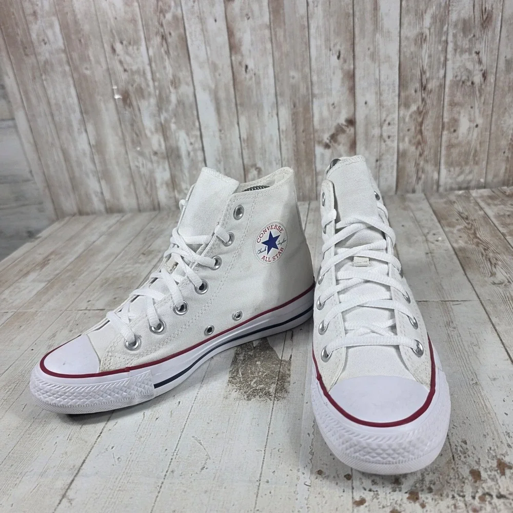 Converse‎ Chuck Taylor All Star High Top Sneakers White Canvas W7650 Womens 6